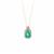 Zambian Emerald Necklace with Diamond in 18K Gold  2.44cts