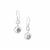 Burmese Spinel Earrings with White Zircon in Sterling Silver 1.80cts