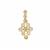 Natural Canary Diamonds Pendant in 9K Gold 0.51ct