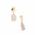'Liquid Light' Baroque Freshwater Cultured Pearl Gold Tone Sterling Silver Earrings (21 x 14mm)
