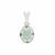 Gem-Jelly™ Aquaprase™ Pendant with Green Sapphire in Sterling Silver 1.50cts