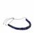 Natural Lapis Lazuli Slider Bracelet in Sterling Silver 18cts