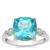 Batalha Topaz Ring with White Zircon in Sterling Silver 5.25cts