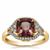 Burmese Spinel Ring with Diamonds in 18K Gold 2.94cts