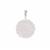 Rose Quartz Pendant in Sterling Silver 20cts 