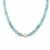 Mozambique Aquamarine & Freshwater Cultured Pearl Sterling Silver Necklace (7X6 MM)