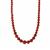 Nanhong Agate Graduated Necklace in Gold Tone Sterling Silver 178cts