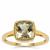Teal Oregon Sunstone Ring in 9K Gold 1.95cts