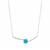 Amazonite Necklace in Sterling Silver 3cts