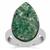 Fuchsite Drusy Ring in Sterling Silver 10cts
