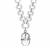 Medici Rock Crystal, Kaori Cultured Pearl Necklace with White Zircon in Sterling Silver