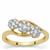 Diamonds Ring  in 9k Gold 0.51cts