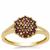 Purple Diamonds Ring in 9K Gold 0.50ct