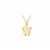 Letter 'W' Pendant in 9K Gold