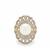South Sea Cultured Pearl Brooch with White Zircon in 9K Gold (12mm)