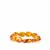 Baltic Cognac Amber Stretchable Bracelet  (16 x 10mm)