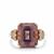 Pink Diaspore Ring with Diamond in 18K Gold 13.96cts 