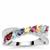 Multi Colour Gemstones Ring in Sterling Silver 0.90ct