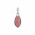 Thulite Pendant in Sterling Silver 8.32cts