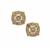 Golden Ivory Diamonds Earrings in 9K Gold 0.55ct
