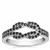 Black Spinel Ring in Sterling Silver 0.60ct