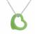 Green Chalcedony Pendant Necklace in Sterling Silver 7.35cts