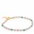 Kaori Freshwater Cultured Pearl Bracelet with Amazonite in Gold Tone Sterling Silver