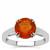 AAA Honey American Fire Opal Ring in Sterling Silver 1.90cts