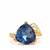 Colour Change Fluorite Ring with White Zircon in Gold Tone Sterling Silver 7.65cts 