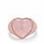 Rose Quartz Ring in Rose Tone Sterling Silver 8.50cts