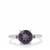 Blueberry Quartz Ring with Purple Diamond in Sterling Silver 1.80cts