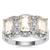 Serenite Ring with White Zircon in Sterling Silver 2.78cts