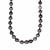Tahitian Cultured Pearl (8-10mm) Graduated Necklace in Sterling Silver