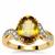 Ambilobe Sphene Ring with Diamond in 18K Gold 4.20cts