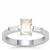 Serenite Ring with White Zircon in Sterling Silver 1.25cts