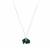 Type A Jadeite Elephant Necklace in Sterling Silver 24cts