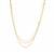Freshwater Cultured Pearl Layered Necklace  in Gold Tone Sterling Silver (6 x 4mm)