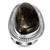 Siberian Seraphinite Ring in Sterling Silver 24cts