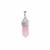 Rose Quartz Pendant in Sterling Silver 11.80cts