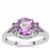 Moroccan Amethyst Ring with African Amethyst in Sterling Silver 1.85cts