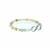 Multi-Colour Beryl Stretchable Bracelet with White Zircon in Sterling Silver 39.40cts