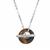 Yellow Tiger's Eye Necklace in Sterling Silver 8.20cts