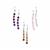 Rose Quartz, Smokey Quartz Set of 3 Earrings with Zambian Amethyst in Sterling Silver 47.07cts