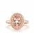 Morganite & Pink Diamonds in 14K Rose Gold 1.97cts