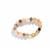 Colours of Silk Quartzite Jade Bracelet with White Topaz in Gold Tone Sterling Silver 106.13cts