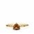 Kaduna Canary Zircon Ring with White Zircon in 9K Gold 1.31cts