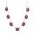 Thulite Necklace in Sterling Silver 31cts
