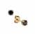 Black Diamonds Earrings in 9K Gold 0.52cts