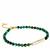 Baroque Freshwater Cultured Pearl Bracelet with Chrysocolla in Gold Tone Sterling Silver 