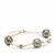 Tahitian Cultured Pearl Bracelet with AA Tanzanite in 9K Gold (11mm)